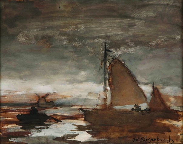Ян Вейсенбрух (нид. Jan Weissenbruch, род. 18 марта 1822 - 1880 г. Гаага) голландский художник, один из лучших представителей Гаагской школы в области городского пейзажа. Родился в Гааге. В