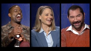 HOTEL ARTEMIS Interviews: Jodie Foster, Sterling K. Brown, Dave Bautista, Charlie Day & more!