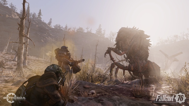 Несколько скриншотов Fallout 76 с красотами Аппалачии, мутантами, роботами и выжившими из Убежища 76. 