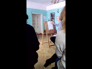 Мастер класс преп.школы ДШИ г.Покров (и Академии С.Андрияки) Труханова Сергея Николаевича. Наброски фигуры человека