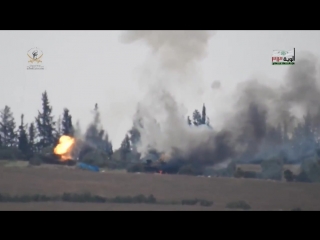 Террористы уничтожили танки Т-55 и Т-62 сирийской армии из ПТРК BGM-71 TOW. ИГИЛ и ПТРК против советских танков.