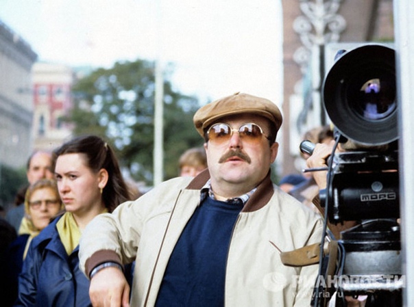 Александр Калягин на съемках фильма «Подружка моя», 1985 год.