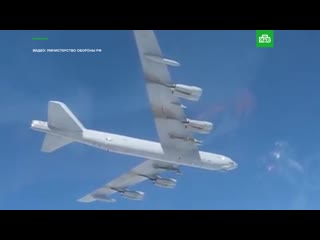 Истребители Су-27 против американского бомбардировщика