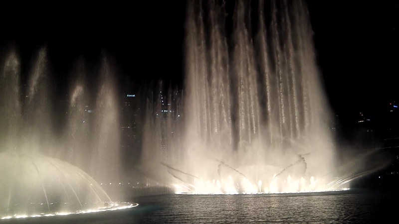 Dubai Fountain Show Февраль 2018