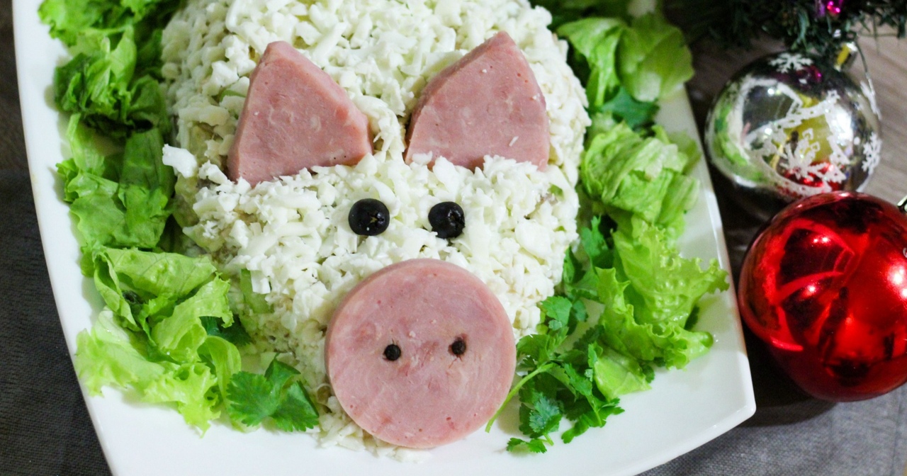 Салаты на Новый год 2019 🐖 лучшие рецепты: что приготовить на праздничный стол