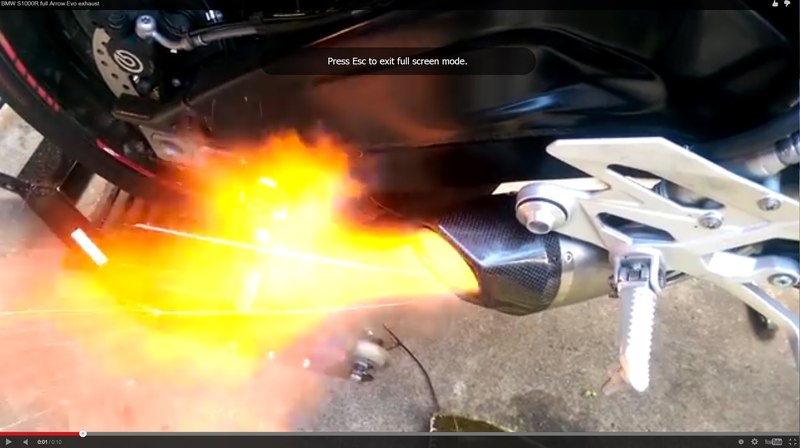 BMW S1000R full Arrow Evo exhaust