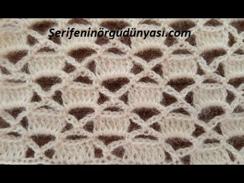 Çapraz Delikli Tığ Örgü Modeli