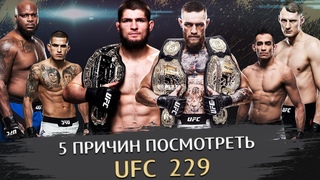 5 причин посмотреть UFC 229 | Конор МакГрегор, Хабиб Нурмагомедов, Фергюсон, Петтис, Волков, О'Мэлли