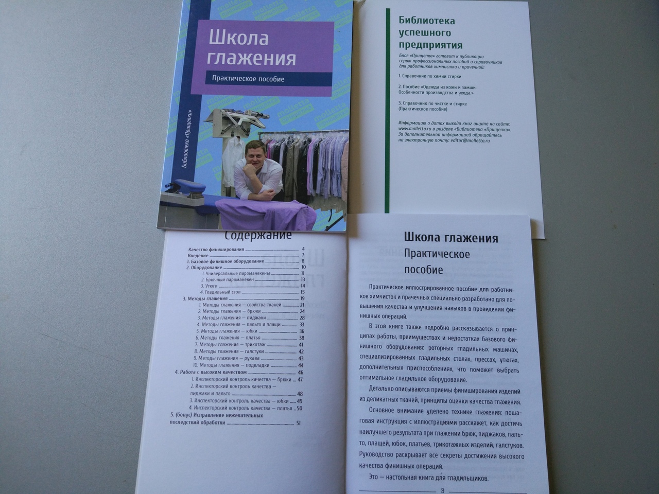 Школа глажения. Практическое пособие для химчисток и прачечных