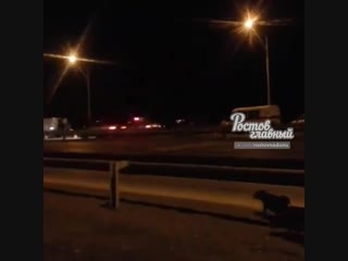 ДТП на 6-м километре Южного подъезда к Ростову 2.2.2019 Ростов-на-Дону Главный