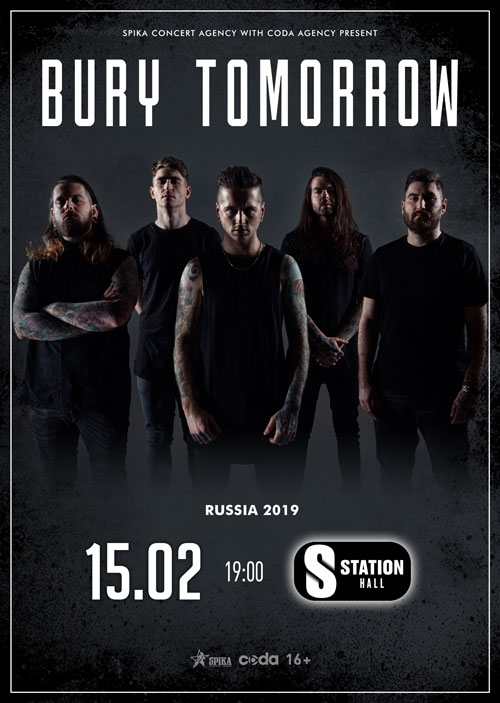 Афиша Москва Bury Tomorrow/15.02 Москва / Station Hall