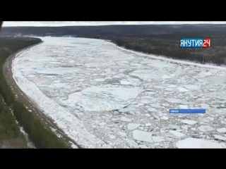 Уровень воды у города Ленск в Якутии поднялся почти на 3 метра за сутки