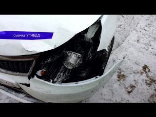 Обзор аварий КИА и 9-ка в п.Ганино. 16.03.2018