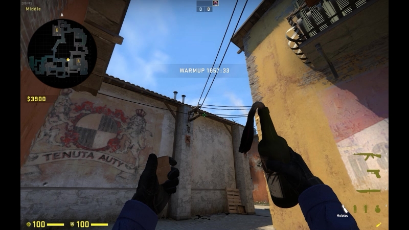 Inferno Molotov to balcony A side