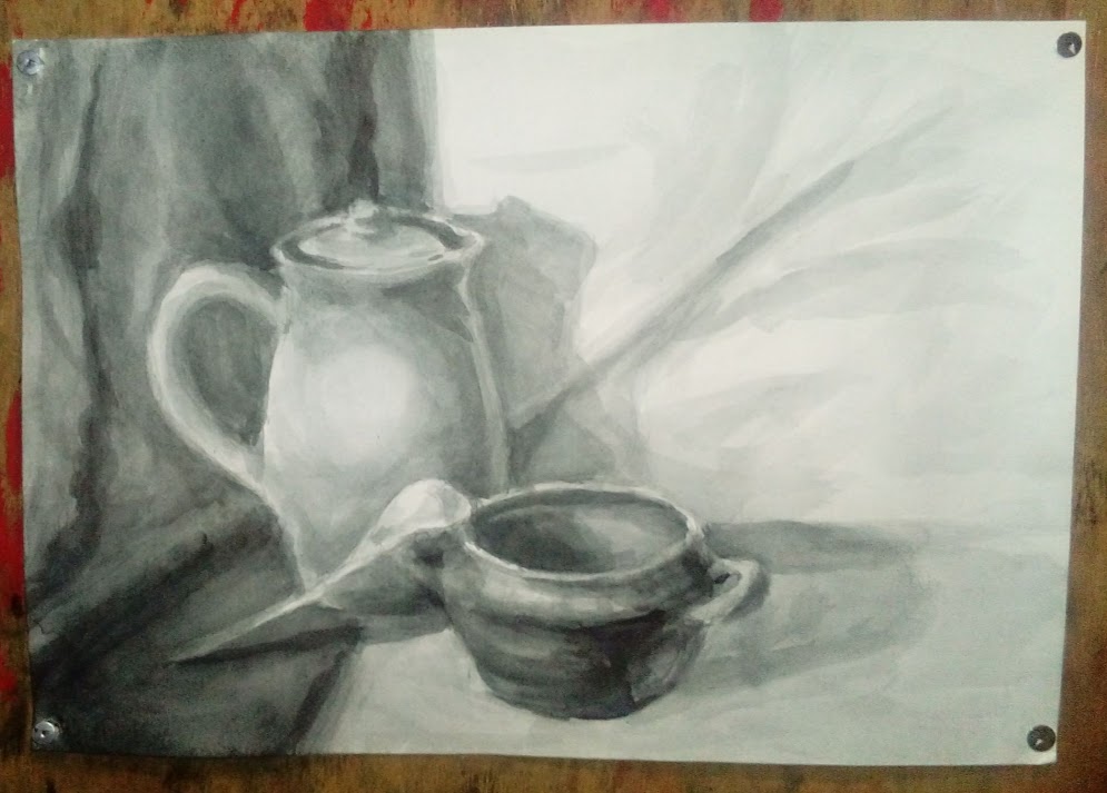 Чем рисовать гризайль