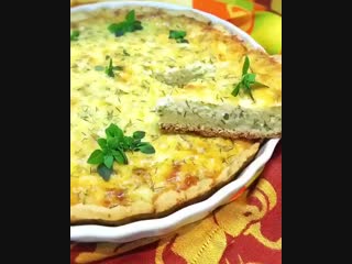 Пирог с сыром и творогом