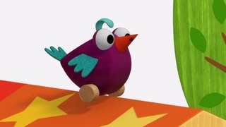 Деревяшки - Птичка 🐤 - Серия 30 - развивающие мультики для малышей