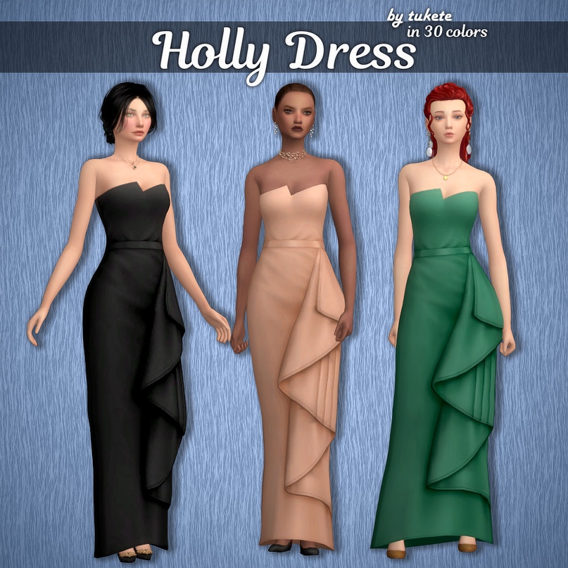 Измененное платье "Holly" из "Путь к славе"
? Скачать тут: http://bit.ly/2RSolrj
Подробности↓
● Отредактированный меш
● Пользовательская иконка в CAS
● 30 Anna цветов
⚠ Для работы требуется дополнение "Путь к славе"!