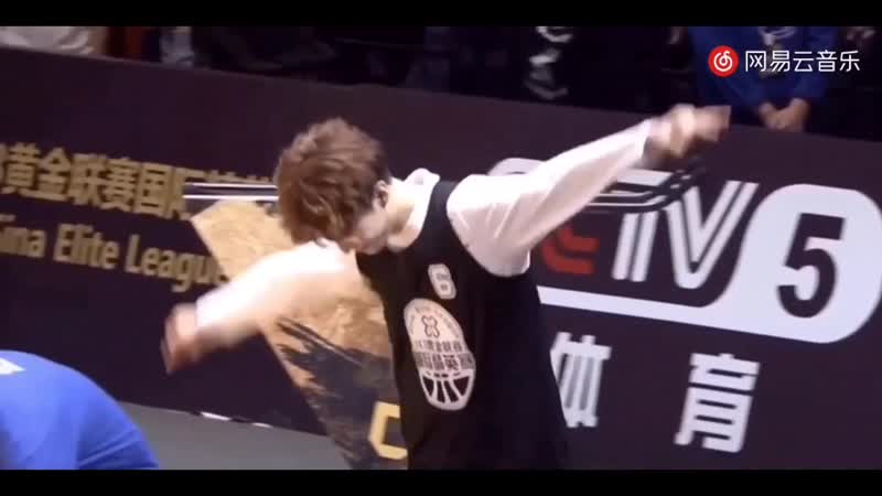Baby on basketball game