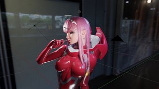 Zero Two (Darling in the Franxx) Blender 2.8