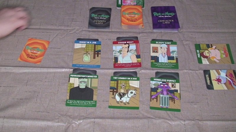 Total Rickall Card Game Play