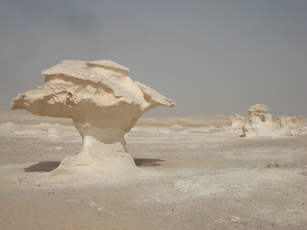 Белая пустыня в Египте (White Desert) Национальный египетский парк White Desert представляет из себя небольшой участок, находящийся к северу от оазиса Фарафра. Путь в национальный парк довольно