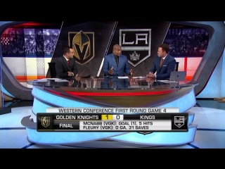 NHL Tonight: Vegas sweeps LA Apr 17, 2018