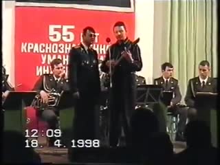 Воинская часть в Алапаевске, в микрорайоне ДОКа(1998 год) День части.