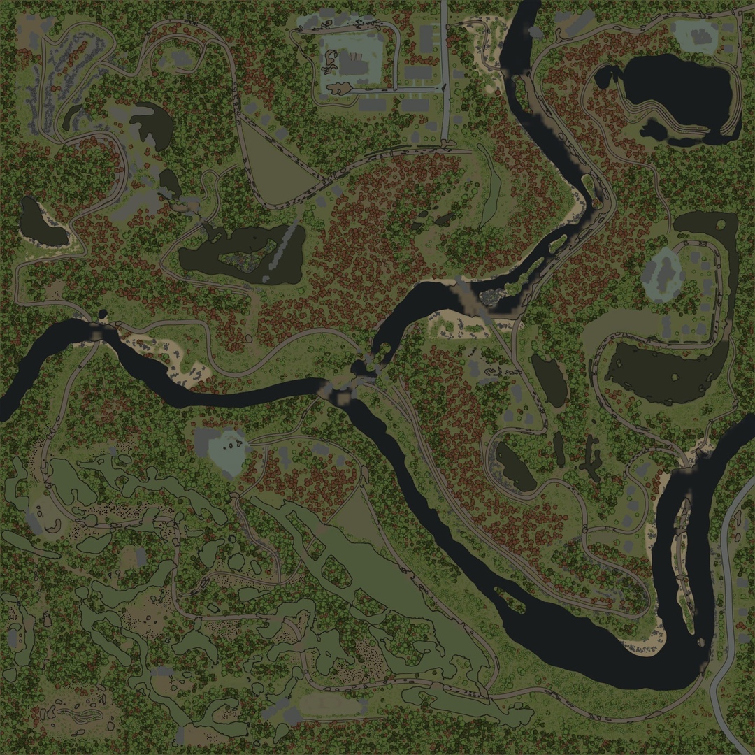 Карта болото mudrunner