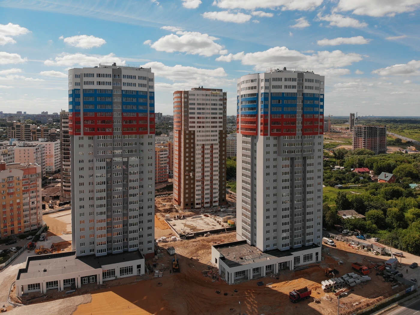 Жк триколор вид с крыши