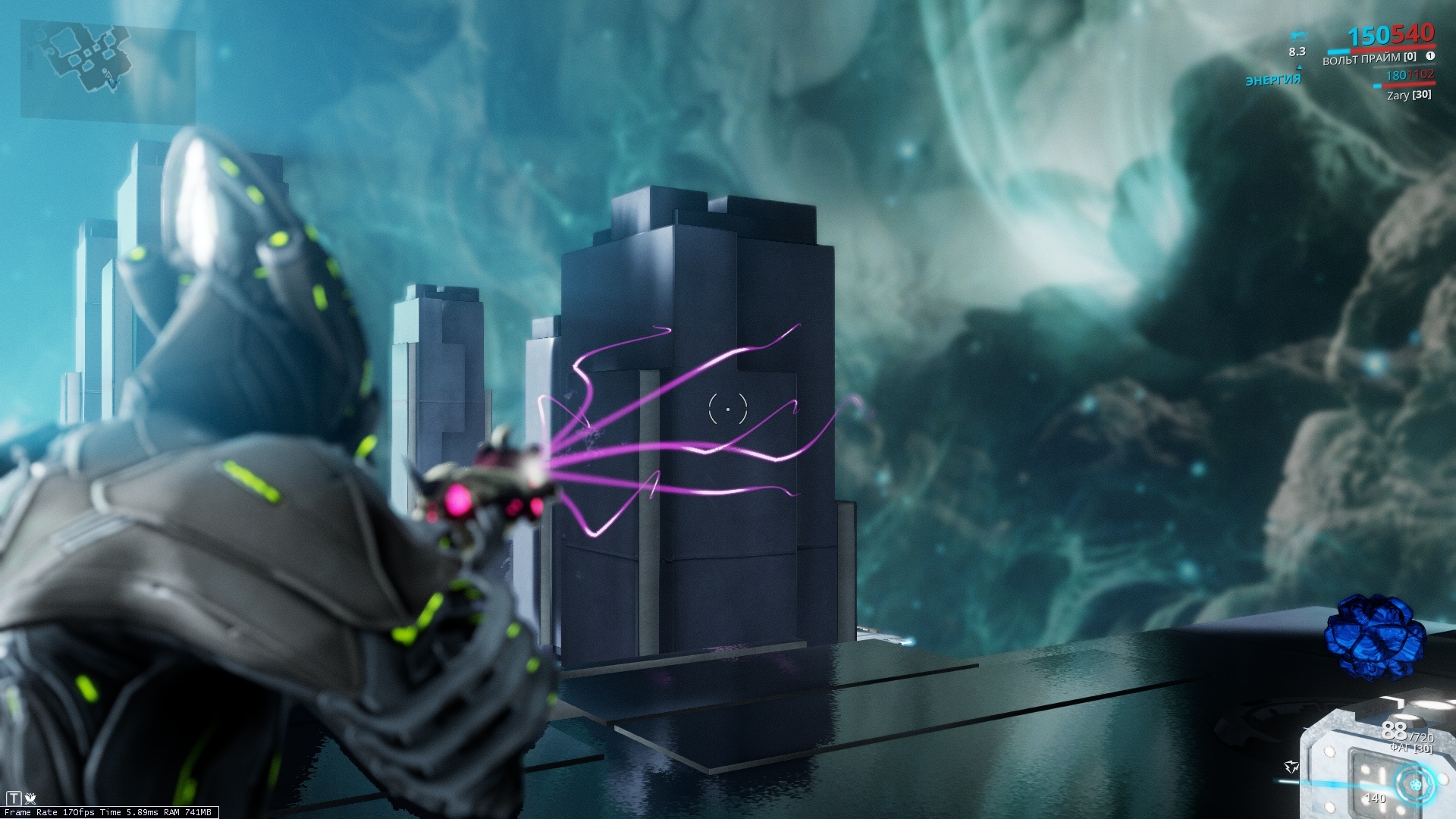 Поврежденный двигатель некрамеха warframe