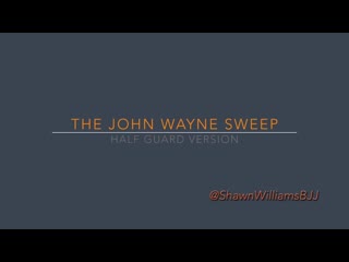 John Wayne Sweep From Half Guard with owerhook