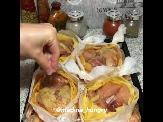 🍗ЛОДОЧКИ С КАРТОШКОЙ И КУРИЦЕЙ🍗 (ингредиенты указаны под видео)