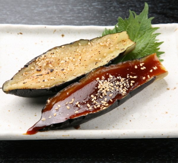 Баклажан с мисо-соусом/Miso Aubergine/Nasu Dengaku. 