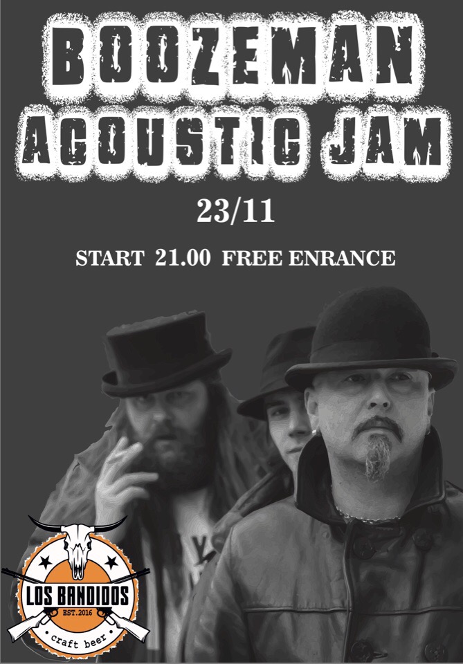 23.11 Boozemen Acoustic jam в Los Bandidos! 23.11 Boozemen Acoustic jam в Los Bandidos!