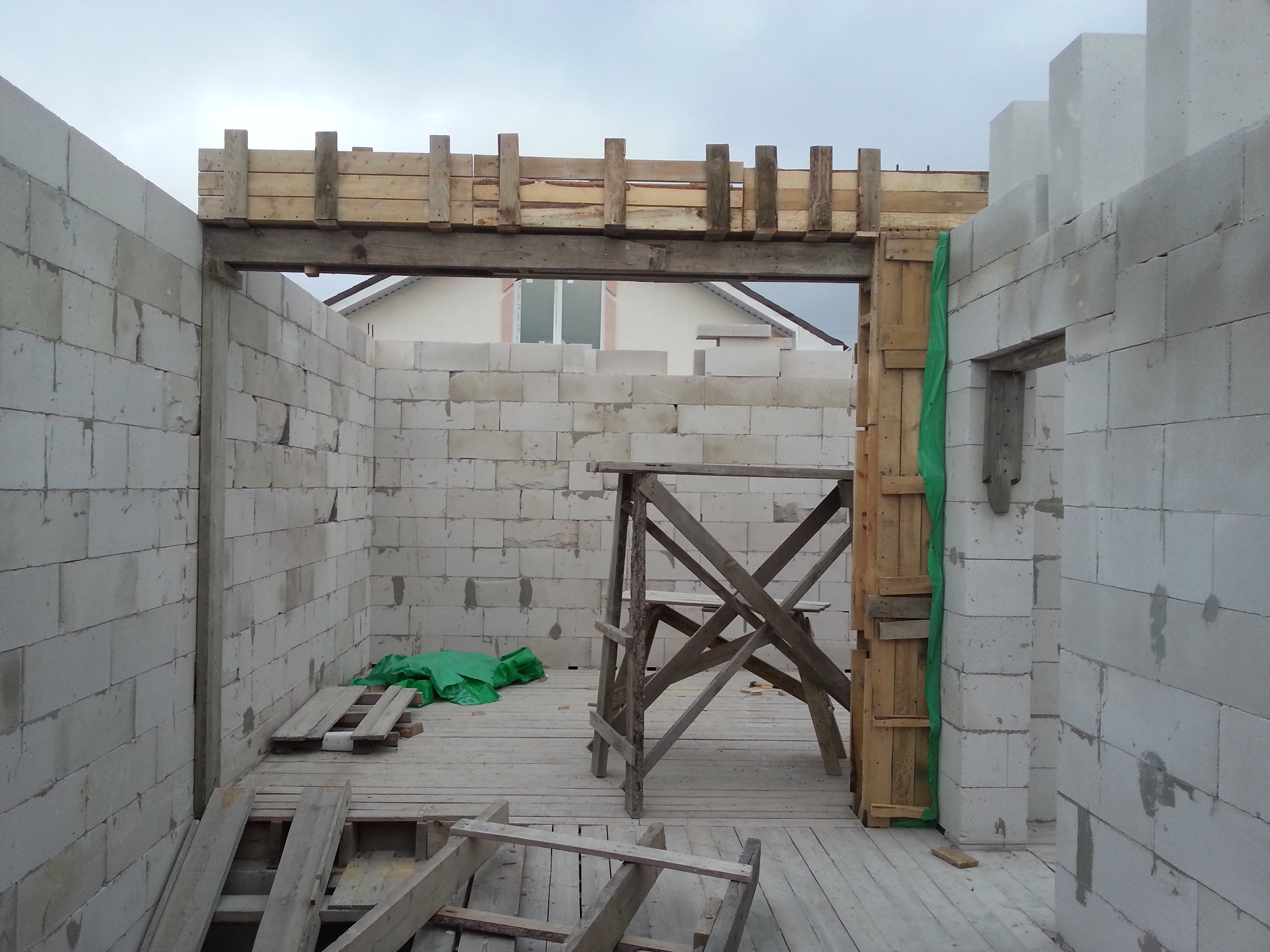 Второй этаж из бруса на кирпичную кладку