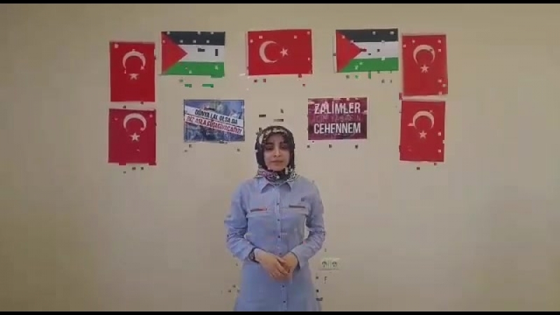Filistine destek mesajı