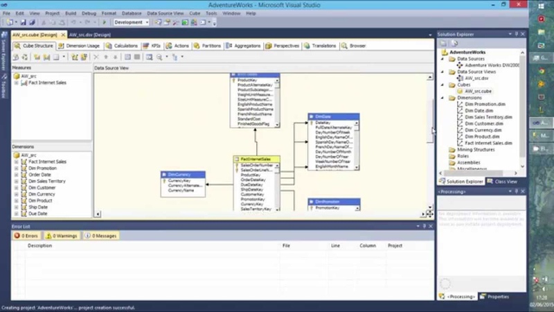 Creating Olap Cube SQL server BI