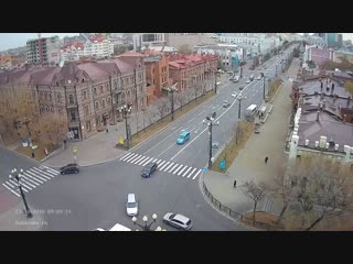 Автобус сбил пешехода в Хабаровске