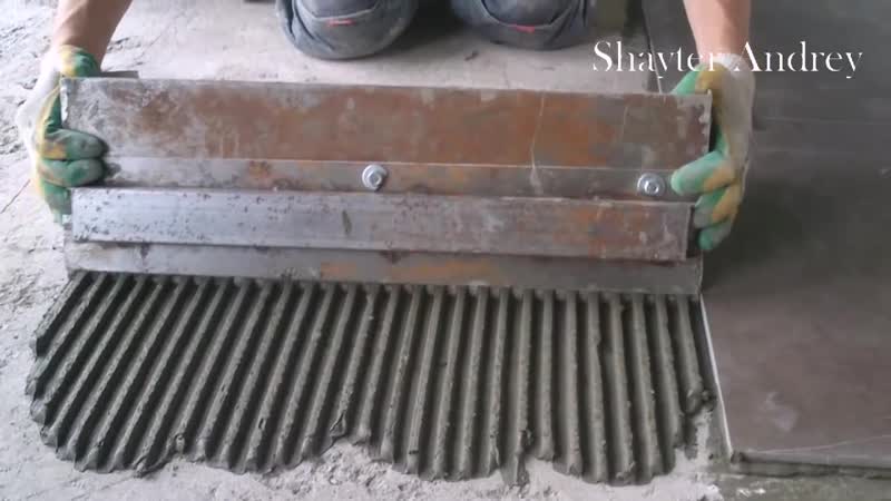 Гребенка для укладки кафеля на пол
