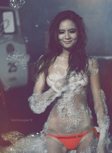 Cum on boobs tits stomach body gif