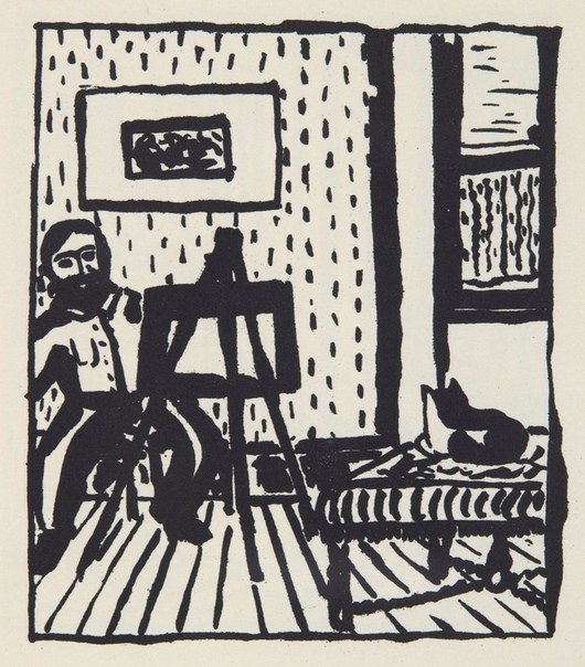 Mitsou, Balthus, 1921 Серия рисунков 12-летнего Бальтюса, повествующая о сбежавшей из дома кошки Мицу. Издано Рильке вместе с собственным