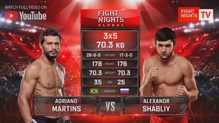 🌎MMA - FIGHT NIGHTS GLOBAL🌎 on Instagram: “🔥▶️Adriano Martins vs. Alexandr Shabliy / Адриано Мартинс vs. Александр Шаблий 📺Полное видео боя смотрит...