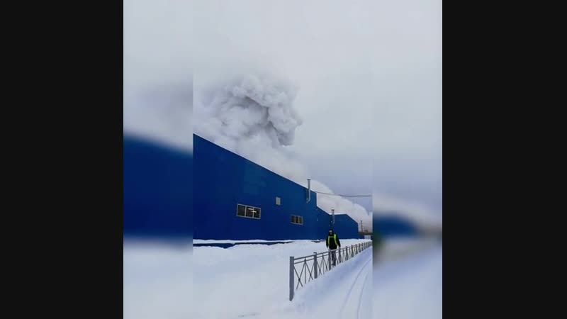 Пожар на химзаводе в Кингисеппе