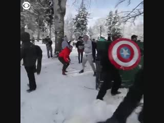Снежная битва в Такоме
