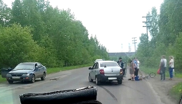 12.06.2018. «Лада Гранта» наехала на велосипедиста