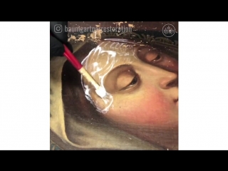 Cleaning and Restoring Old Damaged Paintings by Julian Baumgartner