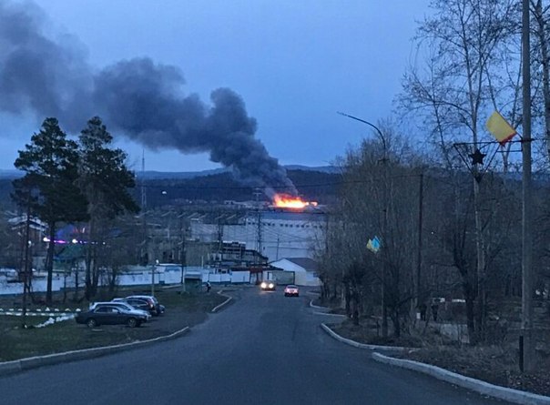 Пожар в Усть-илимске 08.05.2018