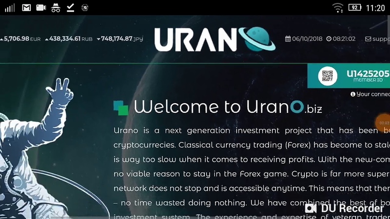 URANO HYIP ( investment ) review