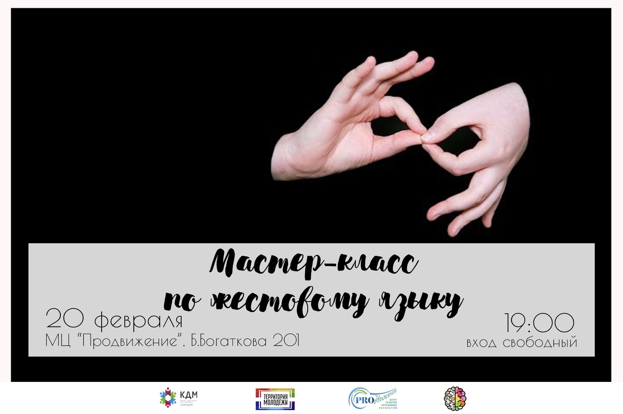 Афиша Новосибирск Мастер-класс по жестовому языку